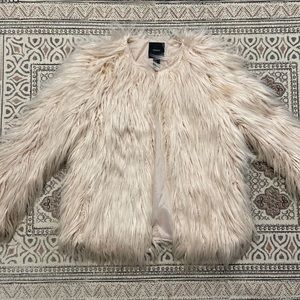 Womens faux fur jacket